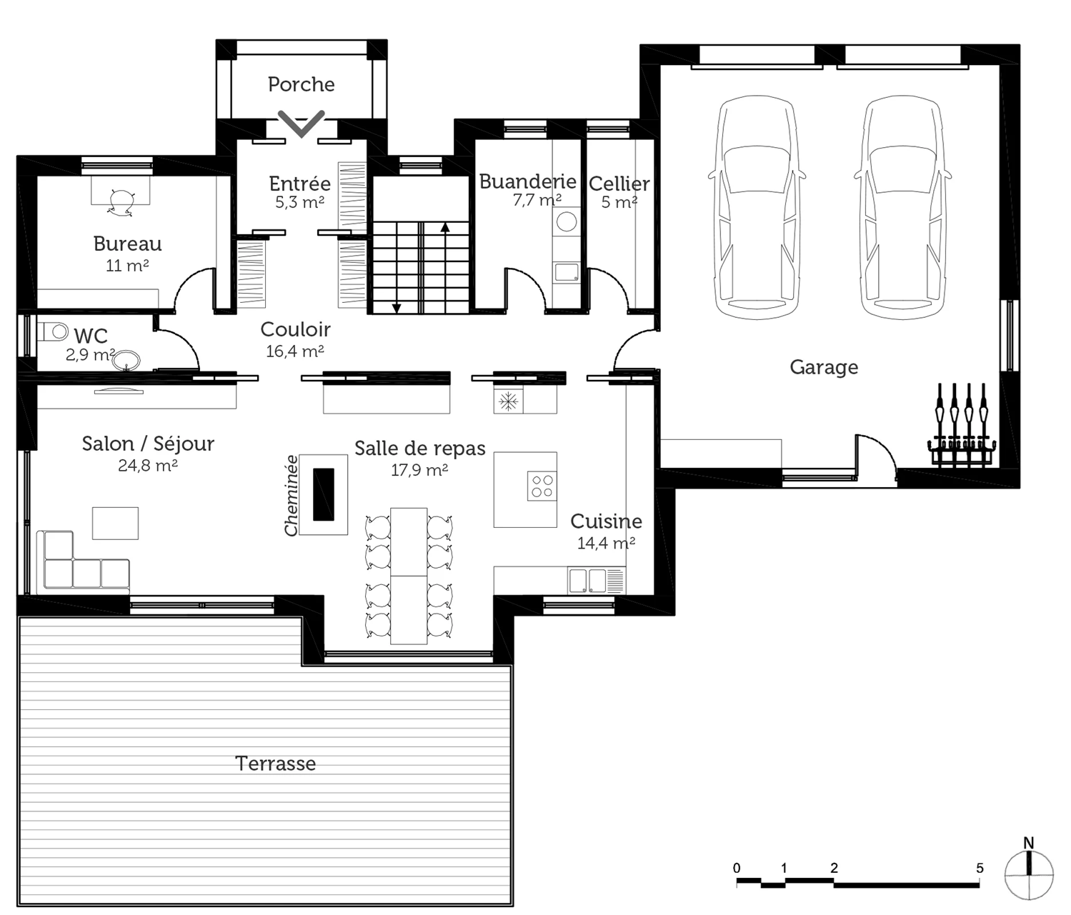 Appartement T3 moderne à Lyon